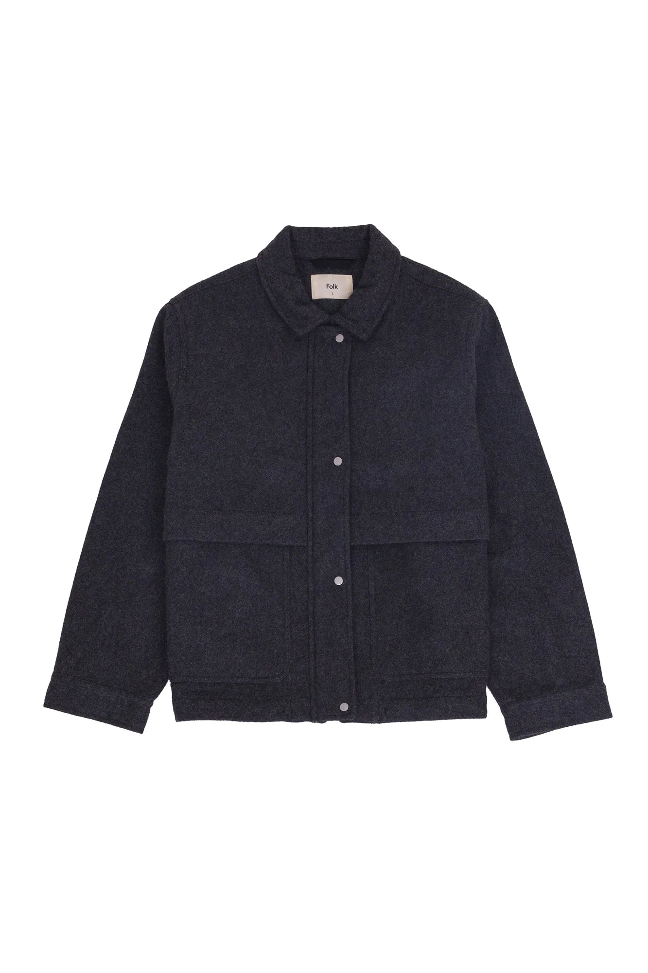 Folk Blouson - Mid Grey Wool