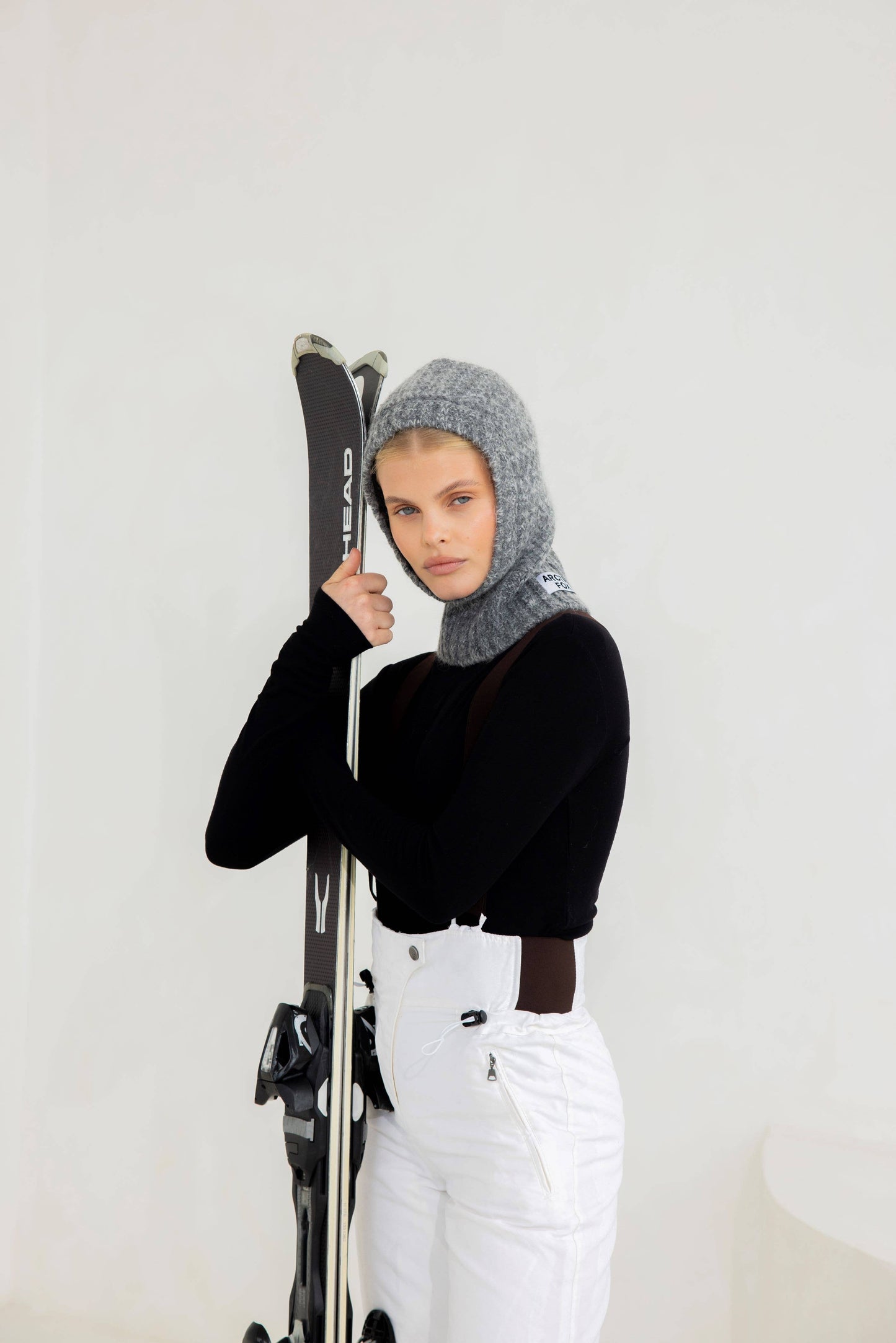 Arctic Fox & Co - The Alpaca Balaclava Fitted Hood - Alpine Cloud