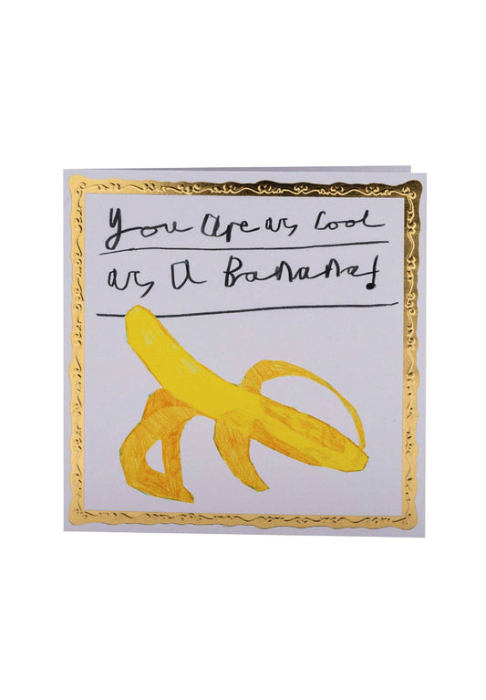 Arthouse Unlimited - Cool as a Banana, Greetings Card