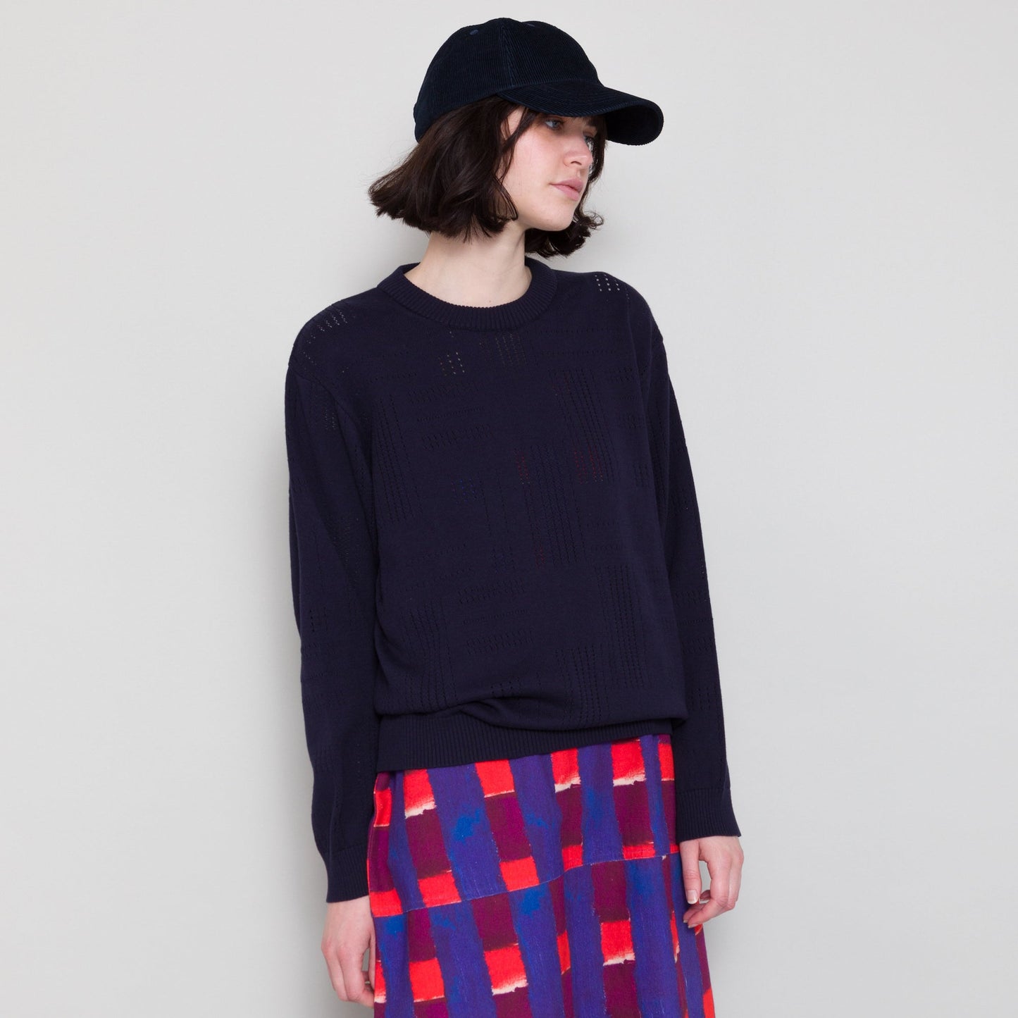 Folk - Pointelle Crew - Dark Navy