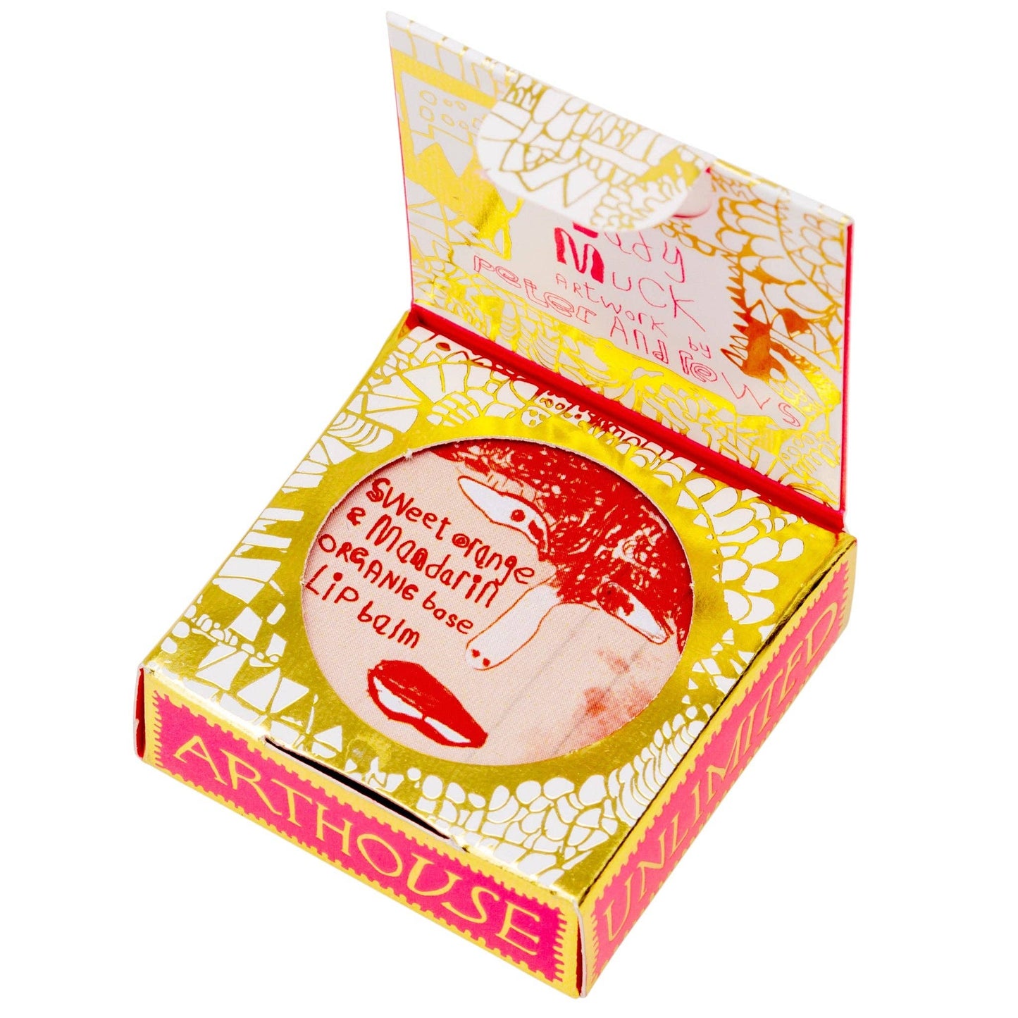 Arthouse Unlimited Lady Muck, Lip Balm, Sweet Orange & Mandarin