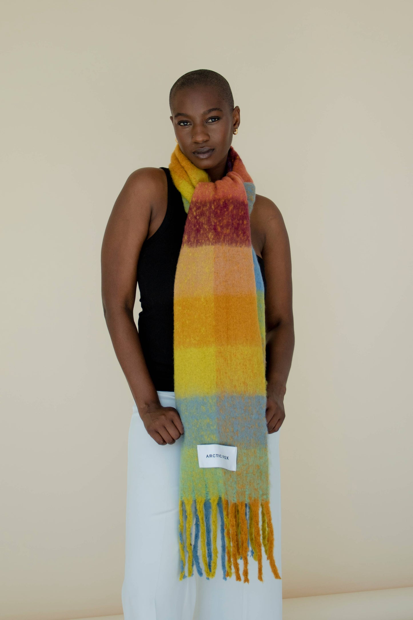 Arctic Fox & Co. - The Reykjavik Scarf - Yellow Check