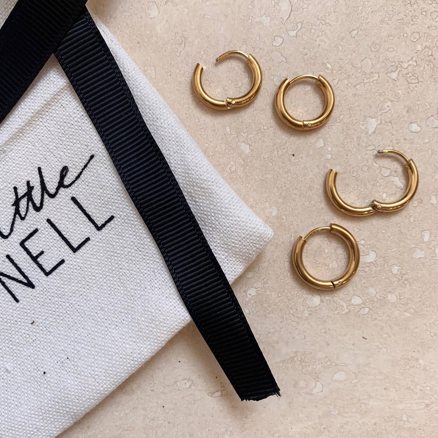 Little Nell - Rounded Hoop Earrings