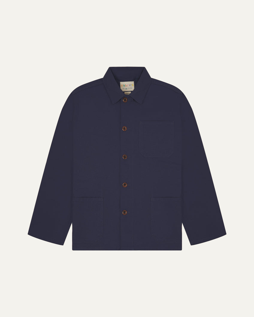 Uskees Buttoned Cord Overshirt - Midnight Blue