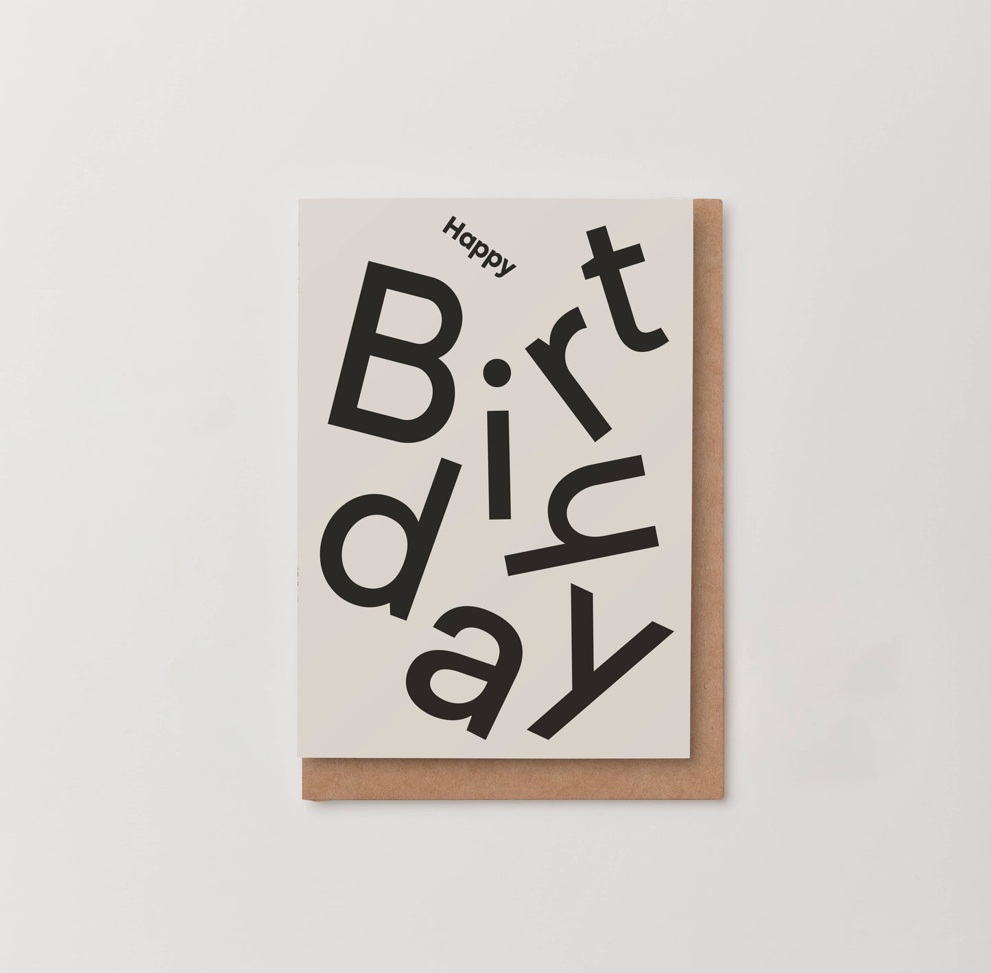 Kinshipped Type Happy Birthday Card