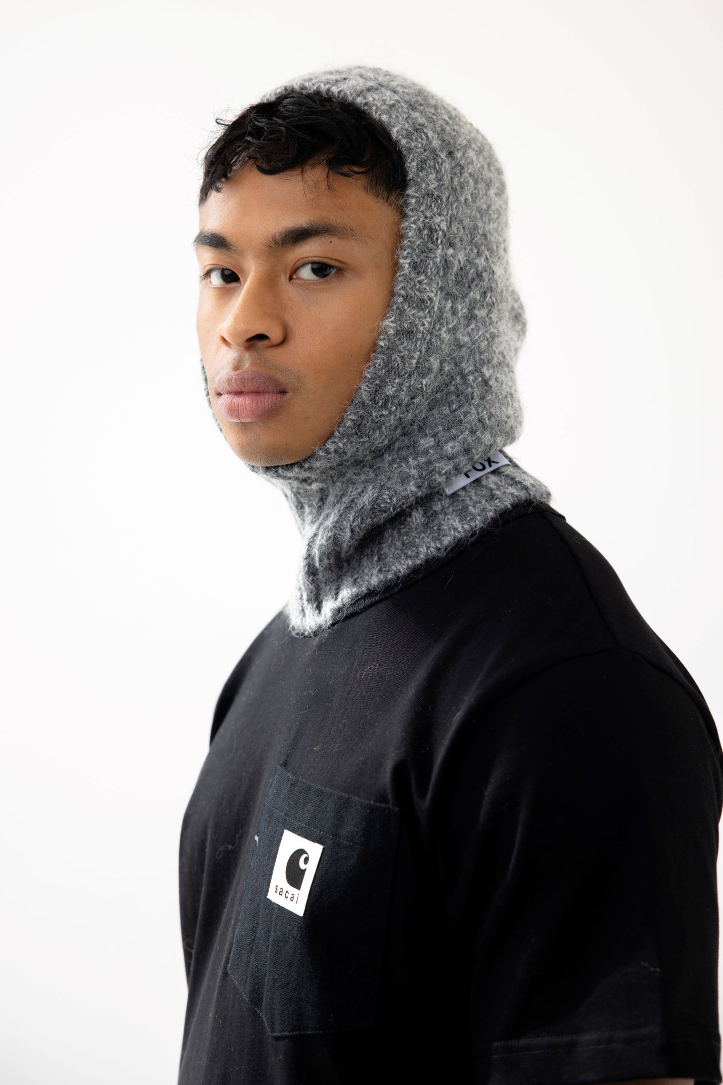 Arctic Fox & Co - The Alpaca Balaclava Fitted Hood - Alpine Cloud