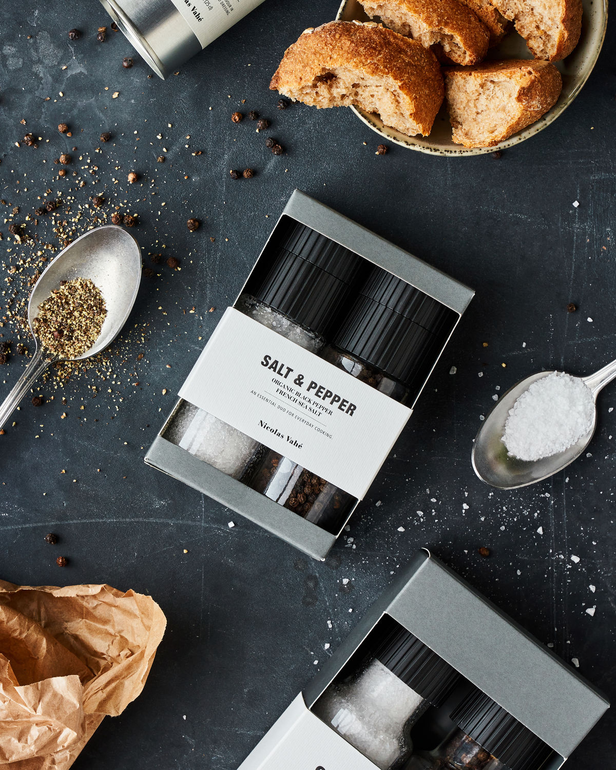 Nicolas Vahé - Gift Box, Salt & Organic Pepper