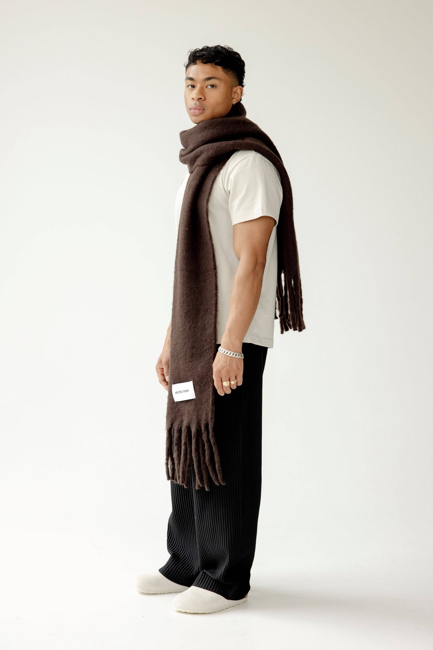 Arctic Fox & Co - The Reykjavik Scarf - 100% Recycled - Ground Coffee