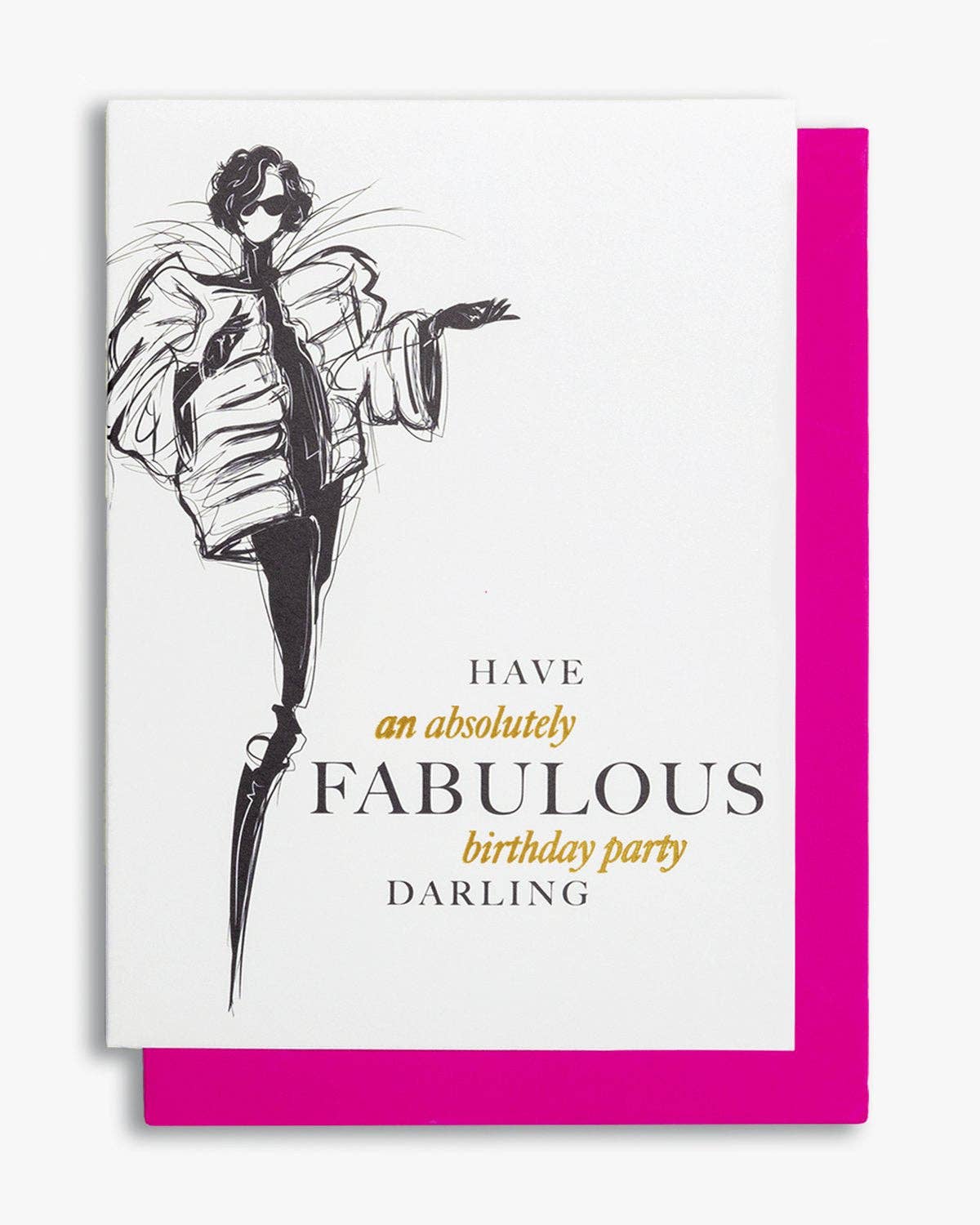 Cardsome Have an absolutely fabulous birthday party darling A6 Card