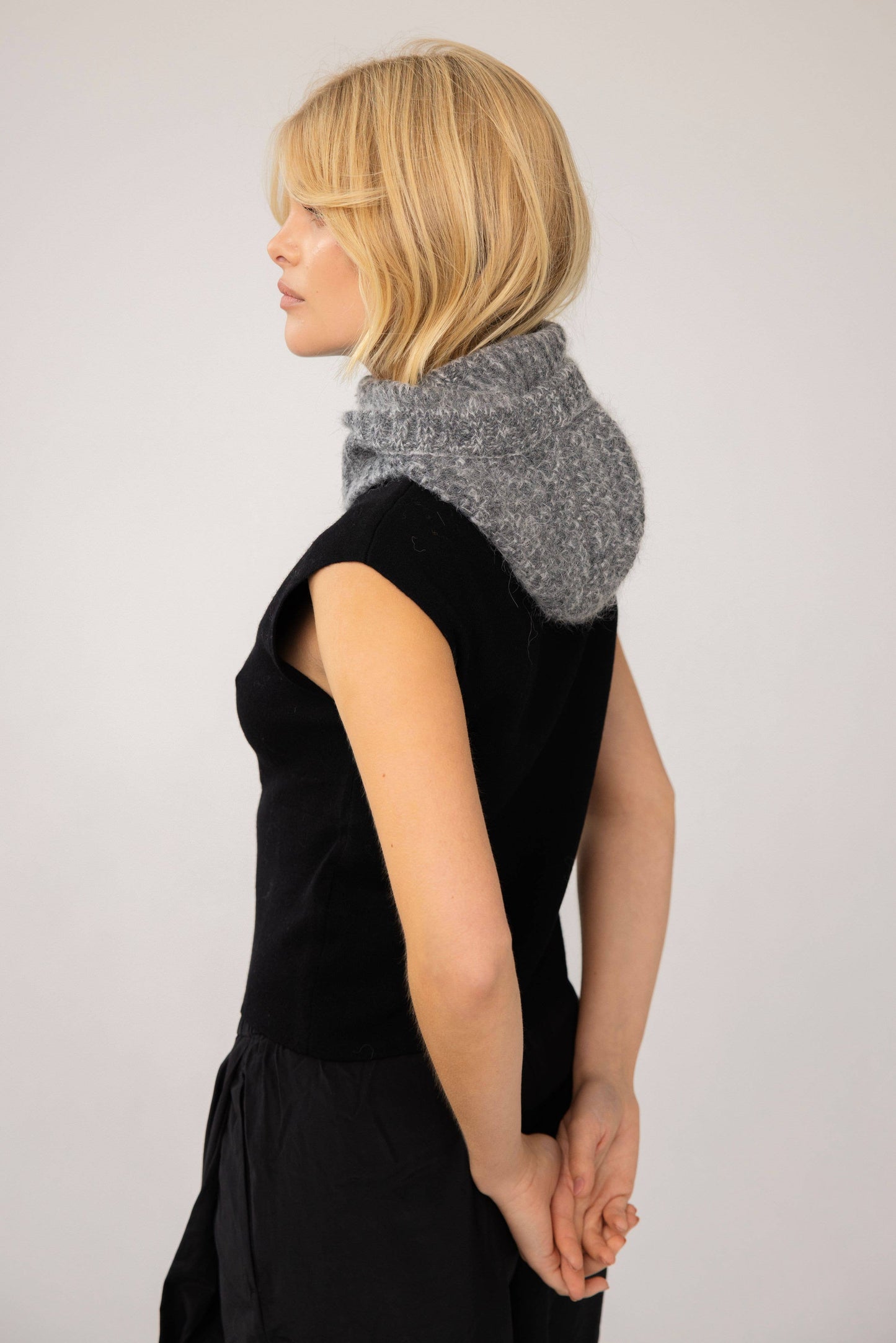 Arctic Fox & Co - The Alpaca Balaclava Fitted Hood - Alpine Cloud