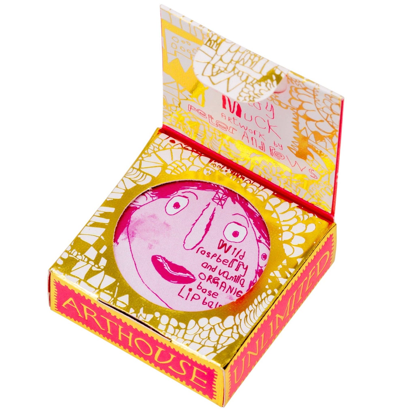 Arthouse Unlimited Lady Muck, Lip Balm, Wild Raspberry & Vanilla