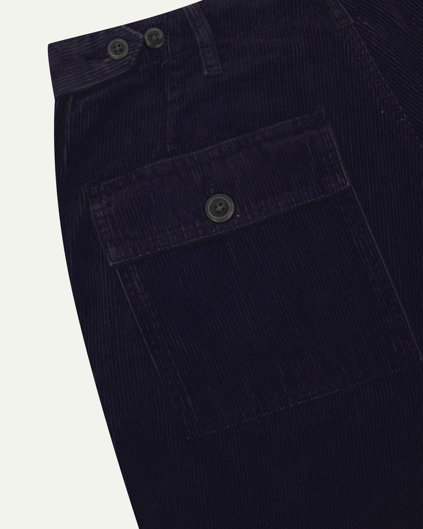 Uskees Cord Workwear Pants - Midnight Blue