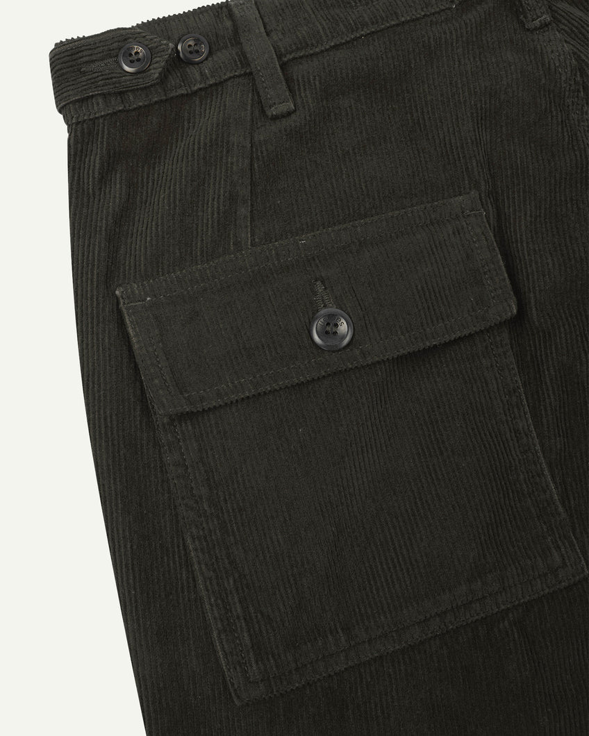 Uskees Cord Workwear Pants - Seaweed