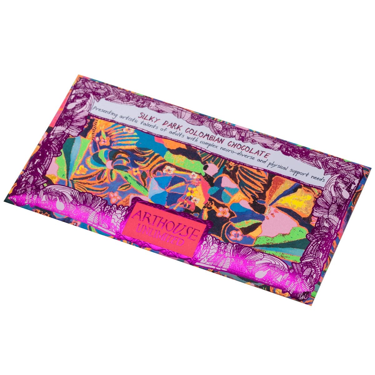 Arthouse Unlimited - Psychodelia, Silky Dark Colombian Chocolate Bar