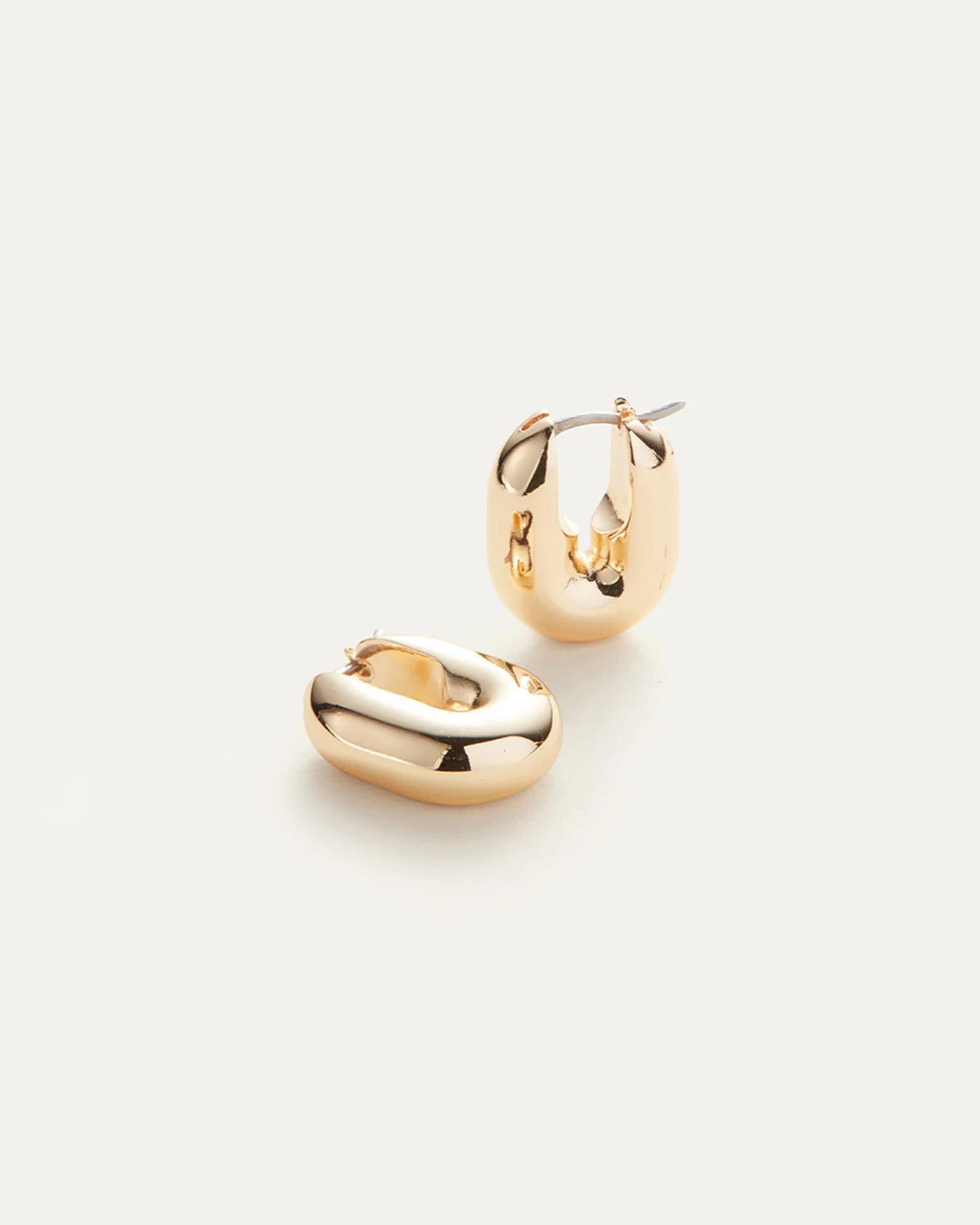 Jenny Bird - Puffy U-Link Earrings - Gold