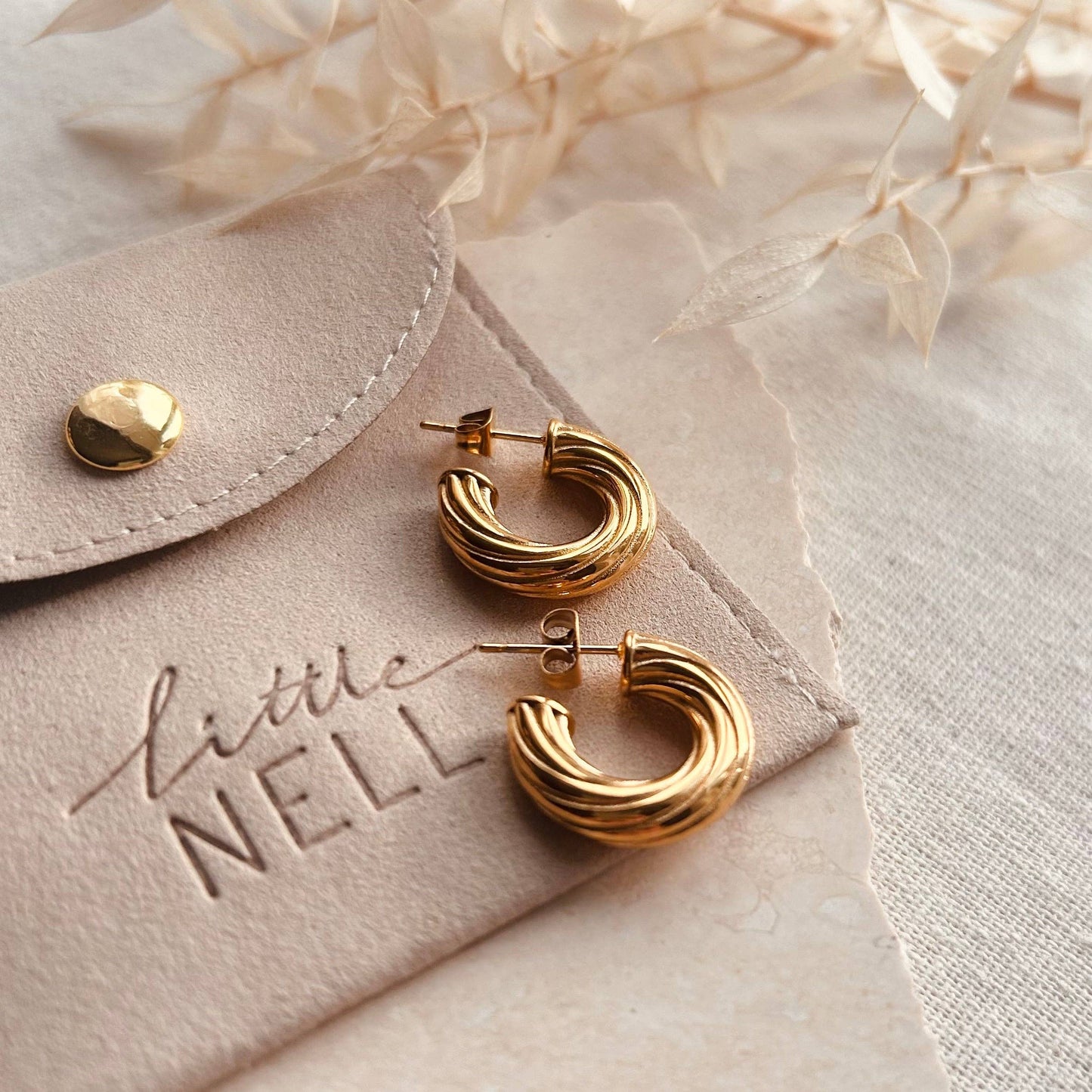 Little Nell Jewellery - Everyday Chunky Twist Hoops