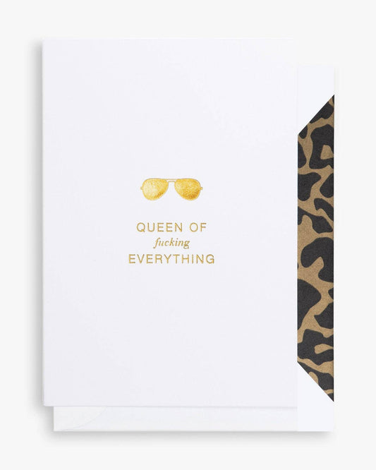 Cardsome Queen of f**king everything Card GREETING CARD A6