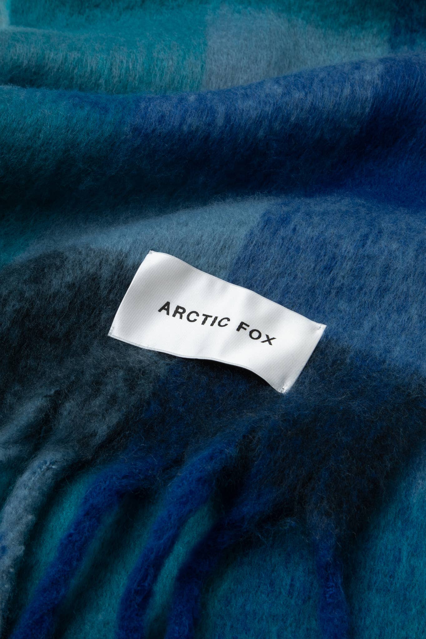 Arctic Fox & Co - The Reykjavik Scarf - 100% Recycled - Blue Check