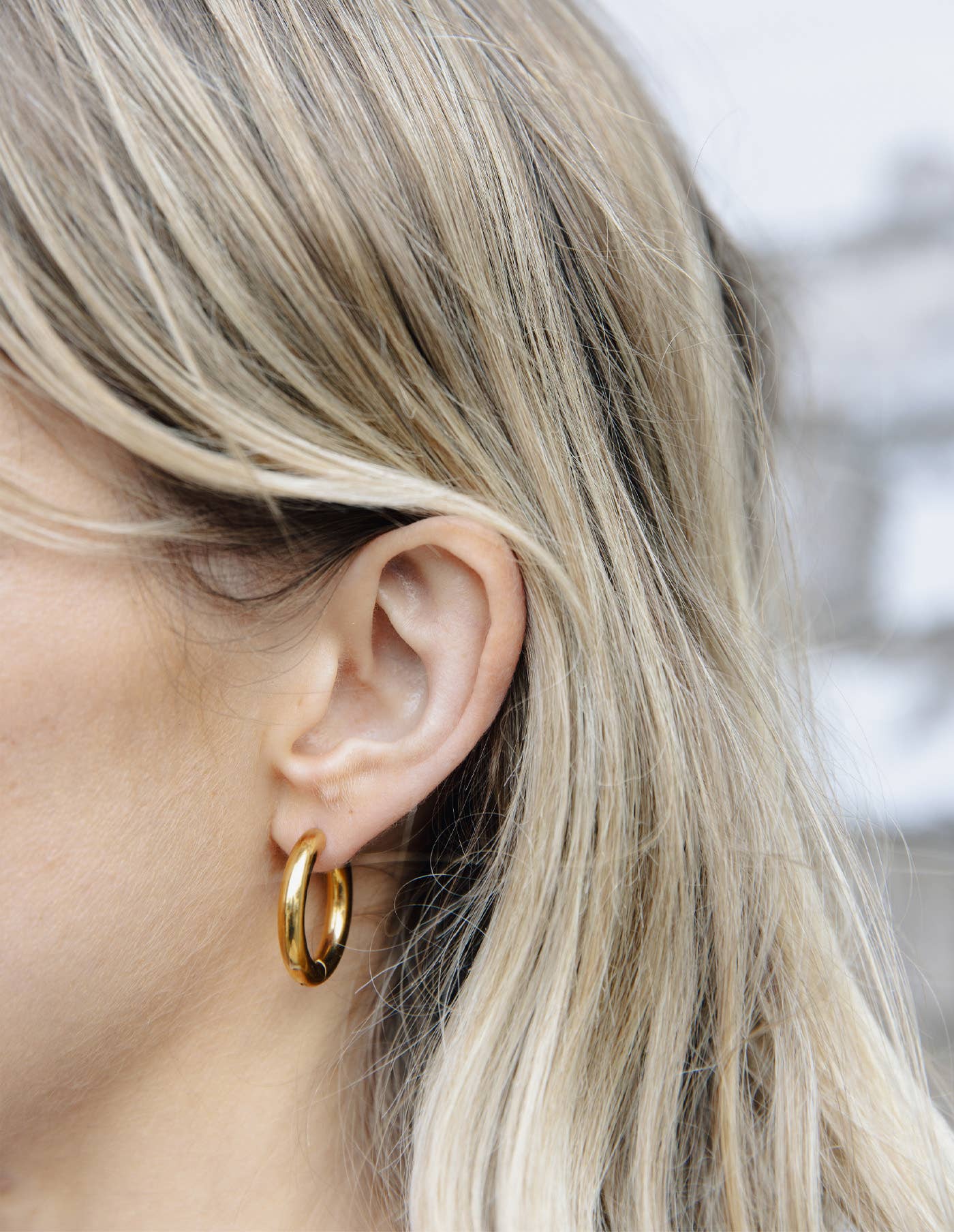 Nordic Muse - Gold Bold Hoop Earrings