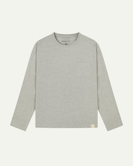 Uskees Long Sleeve T-shirt - Grey Marl