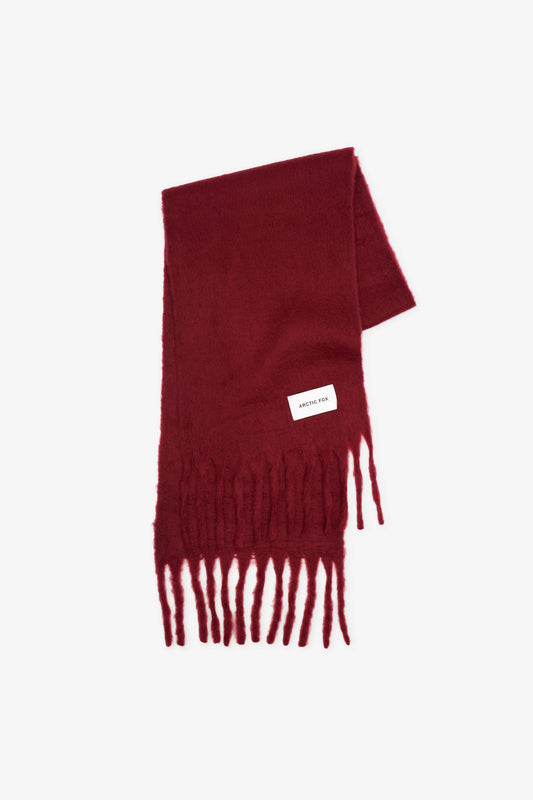 Arctic Fox & Co - The Reykjavik Scarf - 100% Recycled - Cranberry