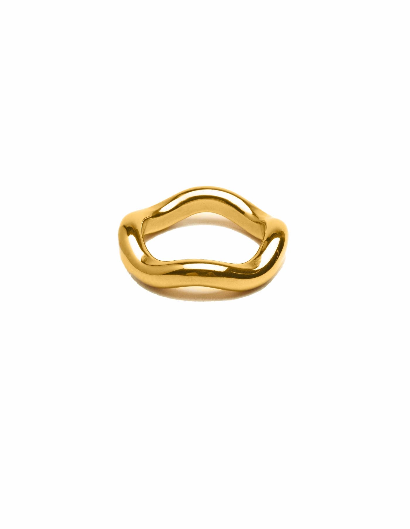 Nordic Muse -  Gold Chunky Irregular Band Ring