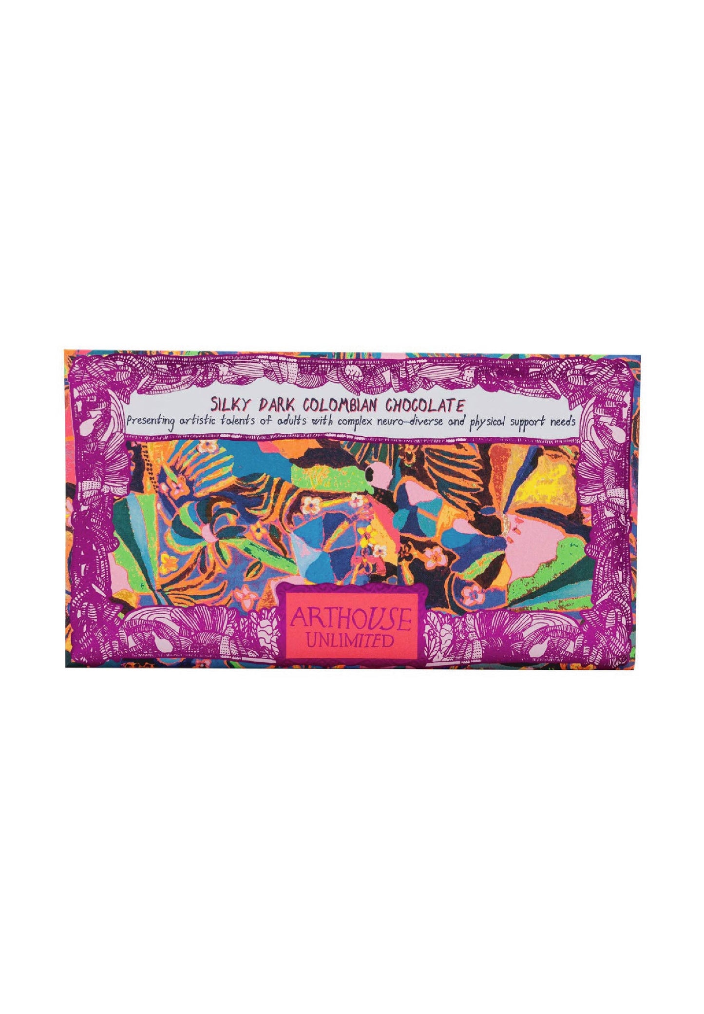 Arthouse Unlimited - Psychodelia, Silky Dark Colombian Chocolate Bar