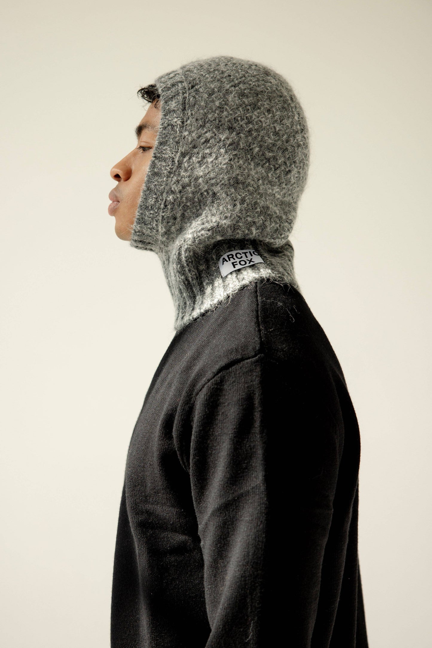 Arctic Fox & Co - The Alpaca Balaclava Fitted Hood - Alpine Cloud