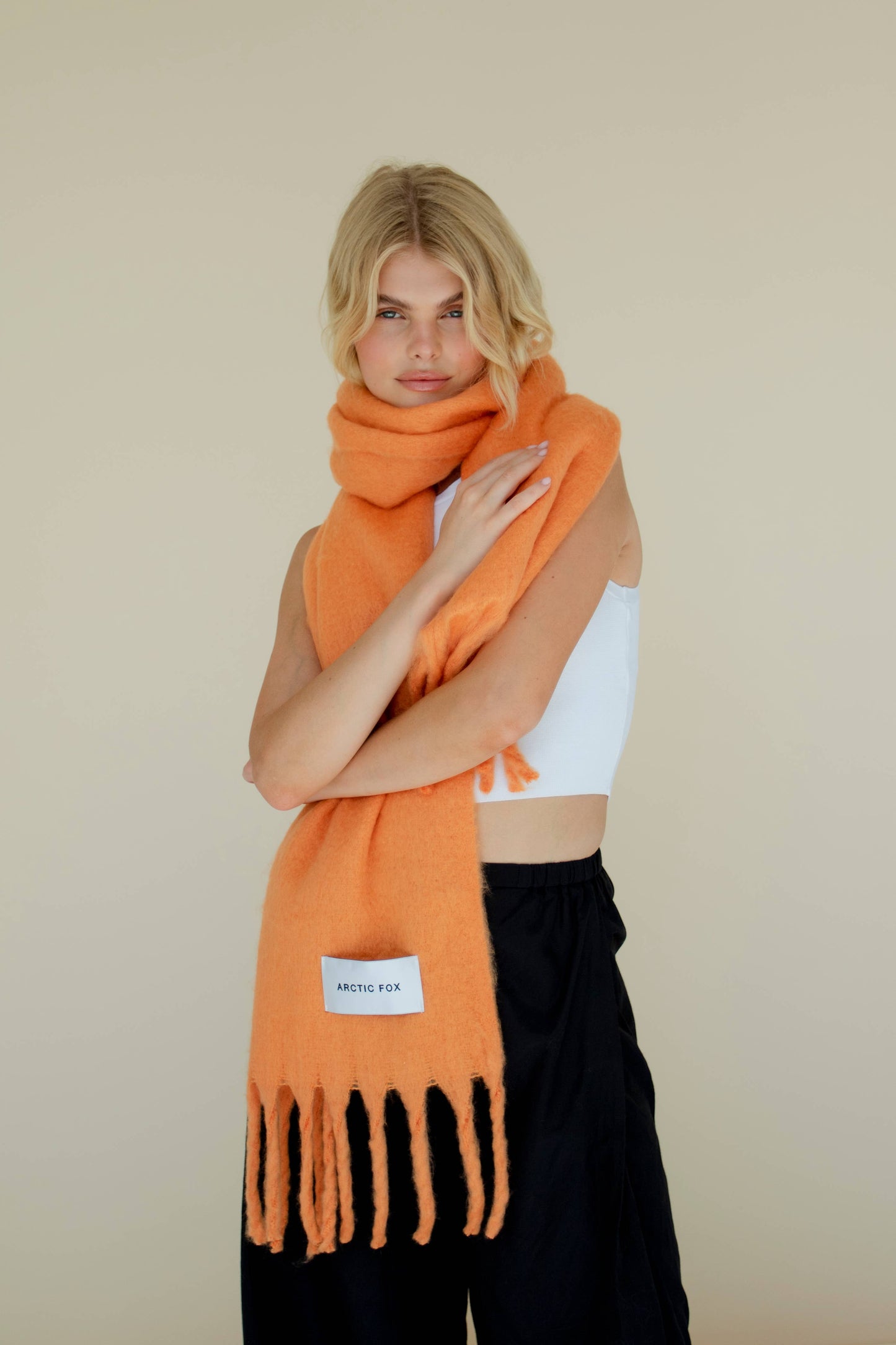 Arctic Fox & Co - The Stockholm Scarf - 100% Recycled - Apricot