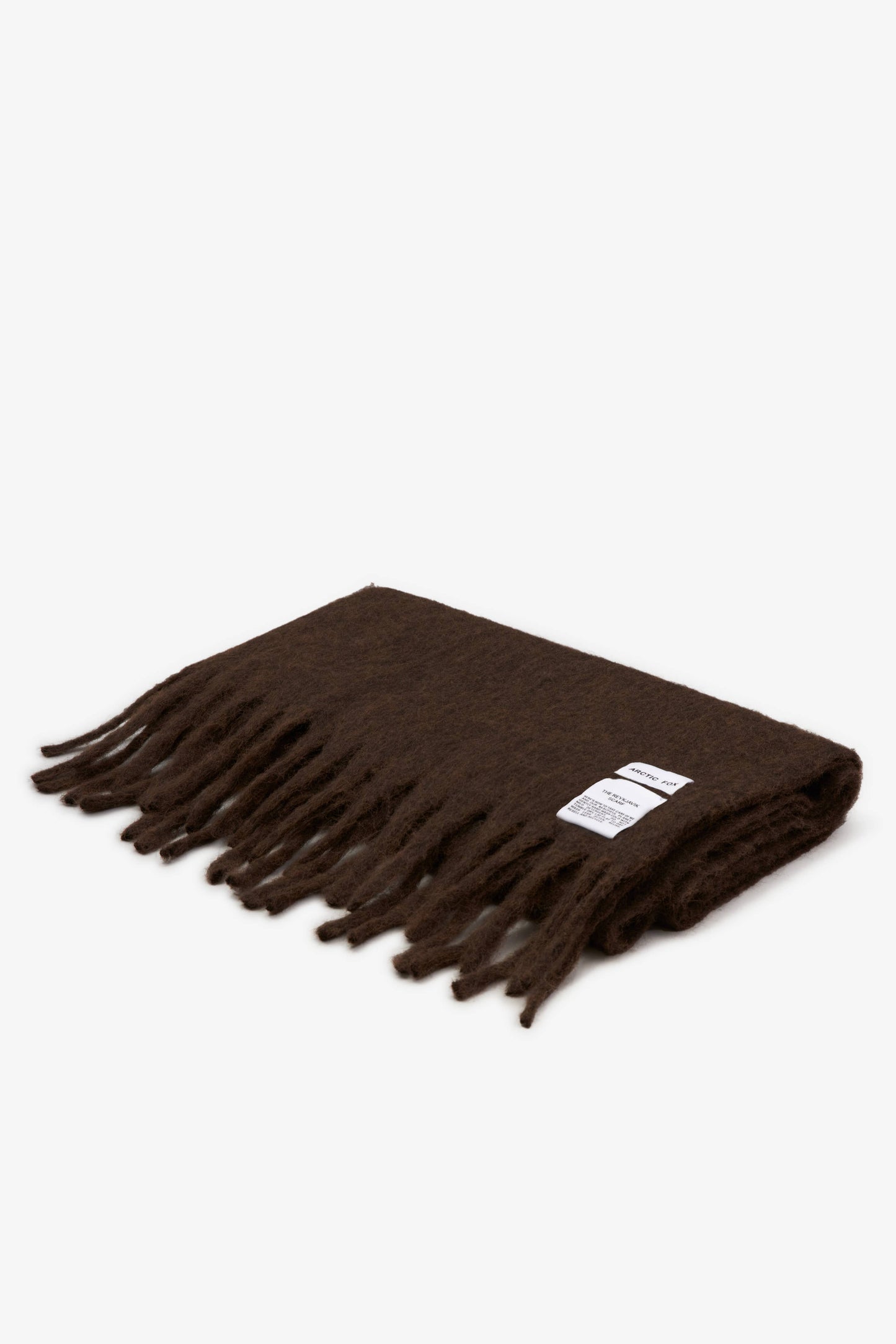 Arctic Fox & Co - The Reykjavik Scarf with RWS Wool - Dark Chocolate