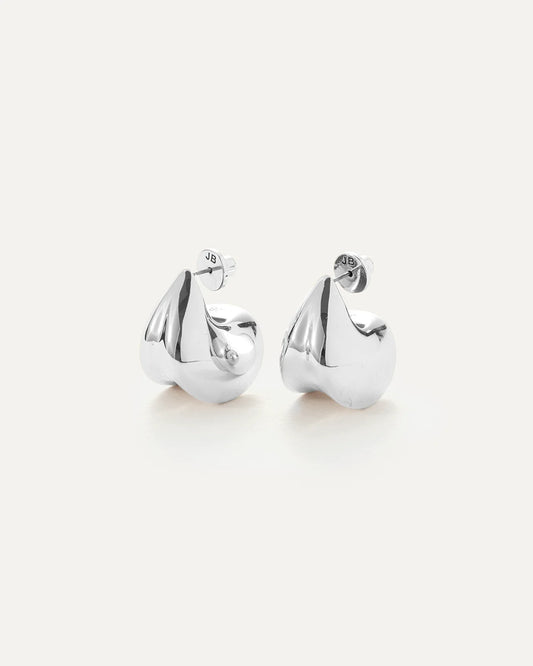 Jenny Bird - Nouveaux Puff Earrings - Silver