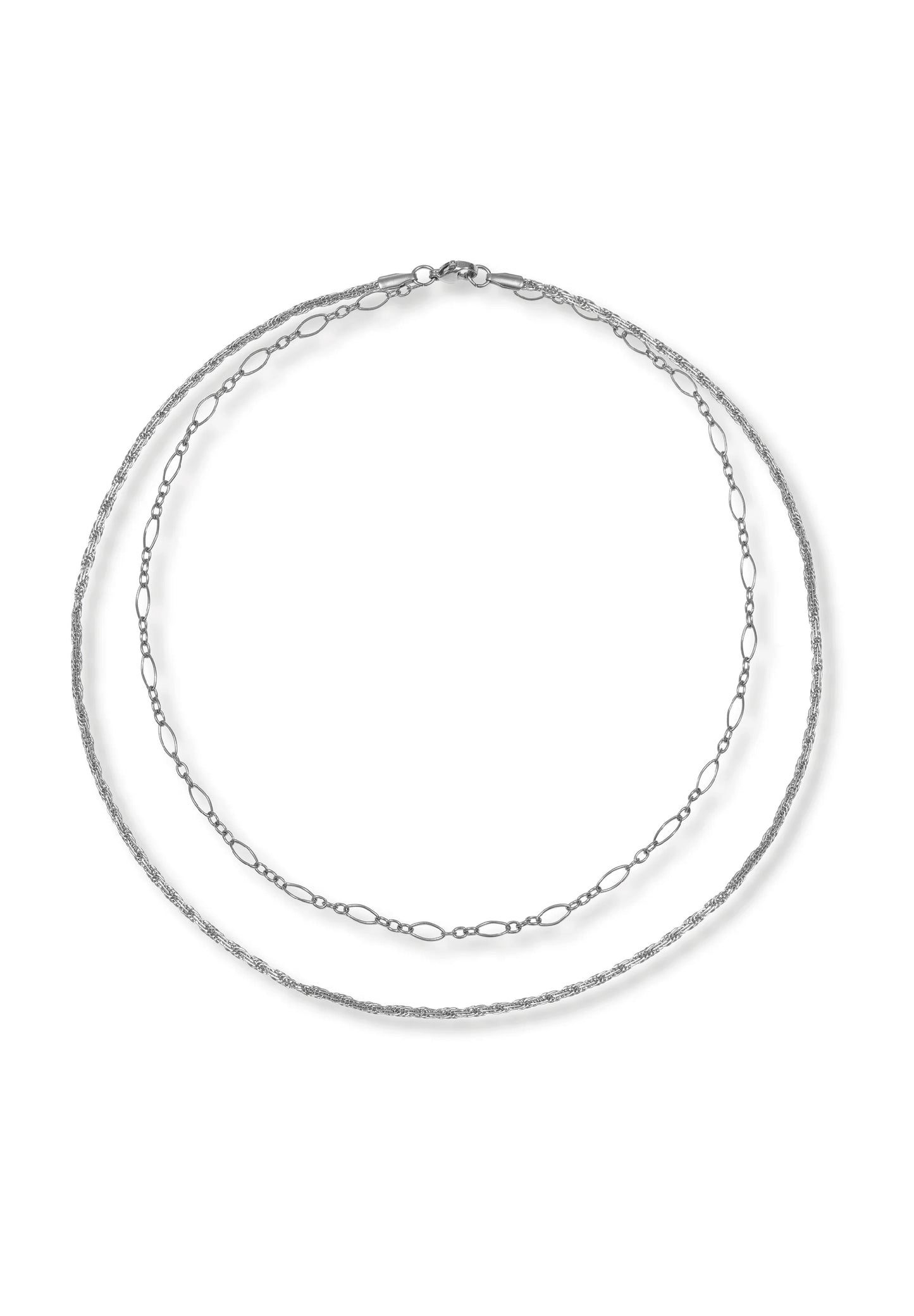 A Weathered Penny Delicate Necklace - Silver