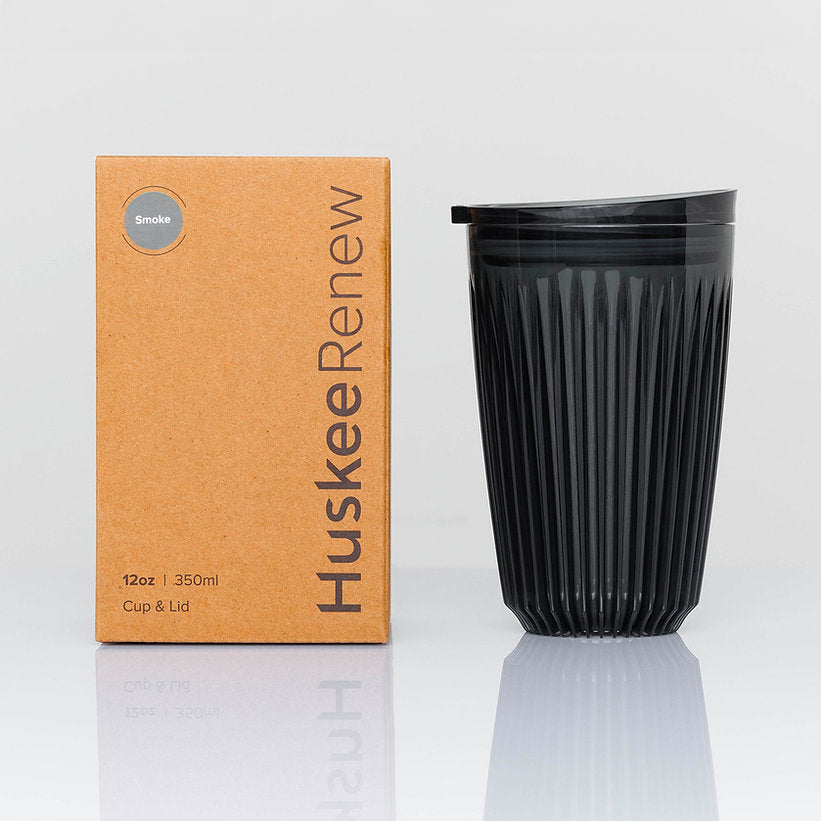 HuskeeCup Renew 12oz with Lid - Smoke