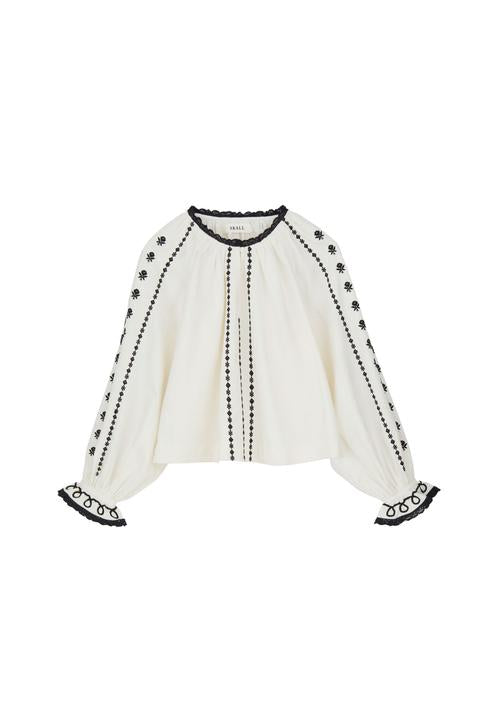 Skall Studio Ella Blouse - White/Black