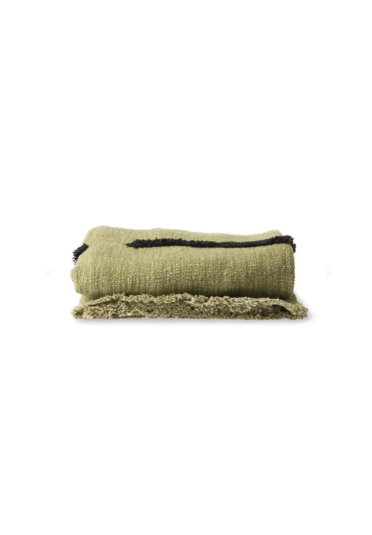 HKliving - Soft Woven Throw - Pistachio