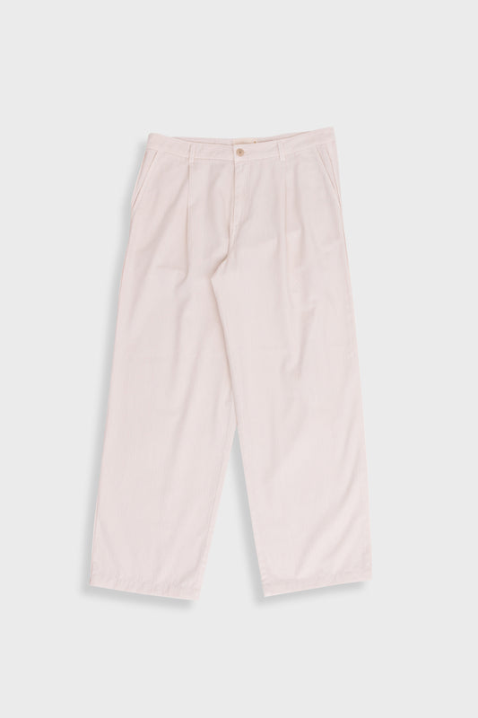 Folk - Wide Fit Trouser - Pumice Herringbone