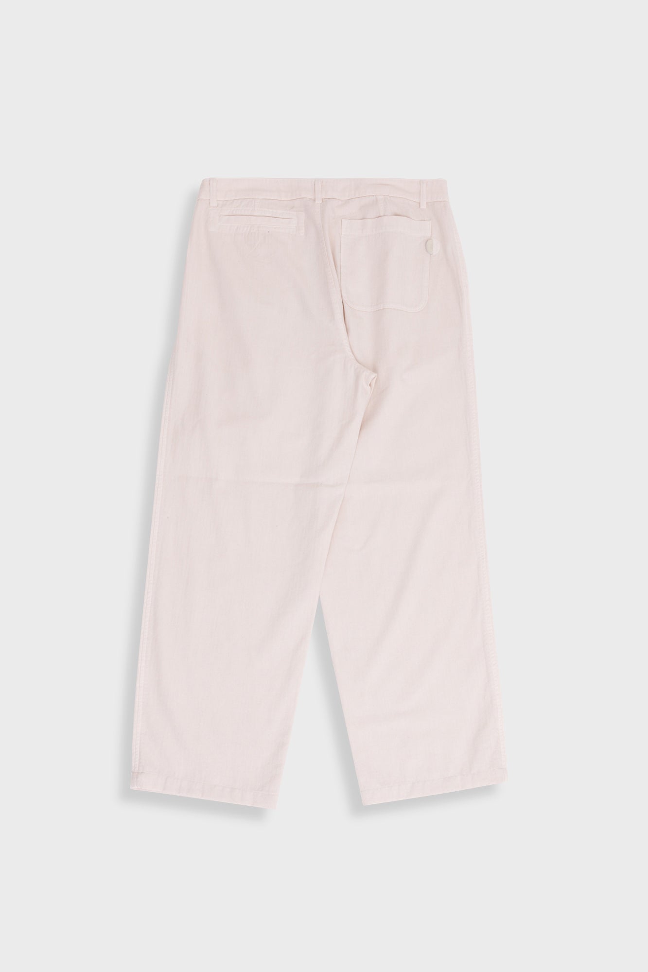 Folk - Wide Fit Trouser - Pumice Herringbone