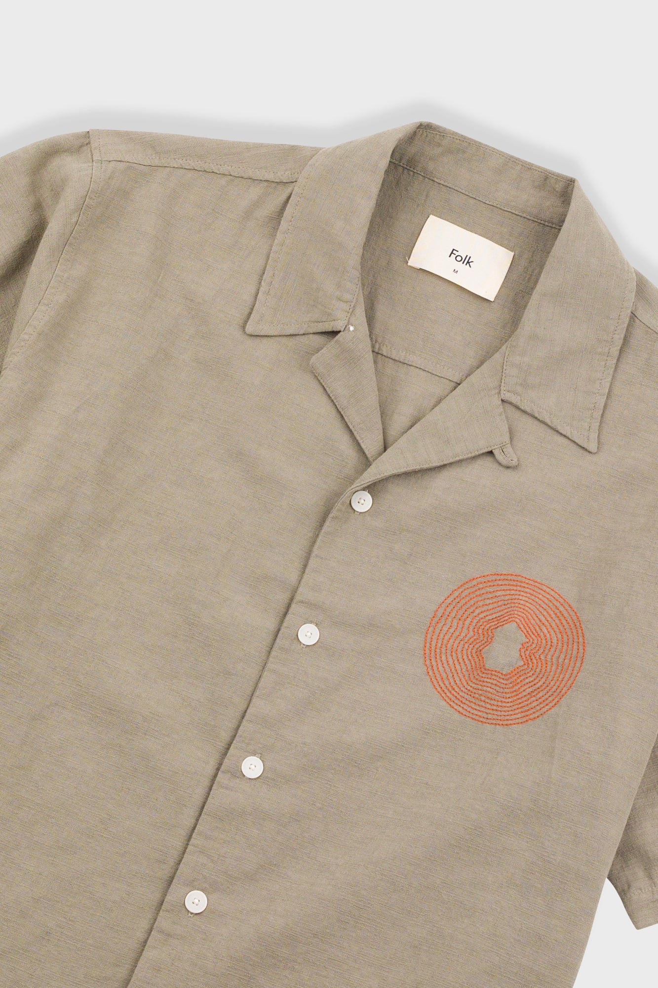 Folk - Relaxed Soft Collar Shirt - Sage