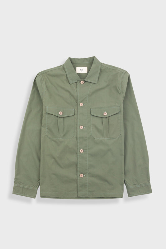 Folk - Revere Overshirt - Dark Sage