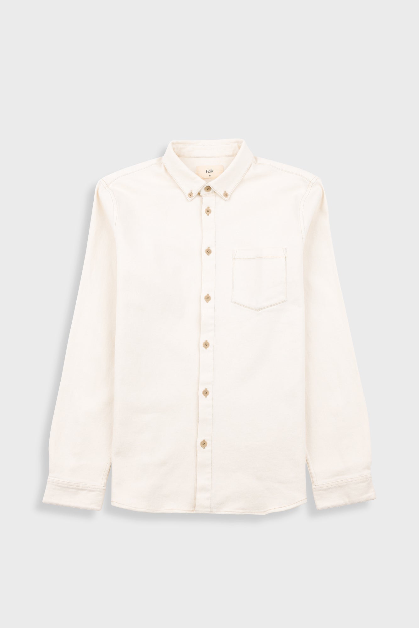 Folk - Relaxed Fit Shirt - White Denim