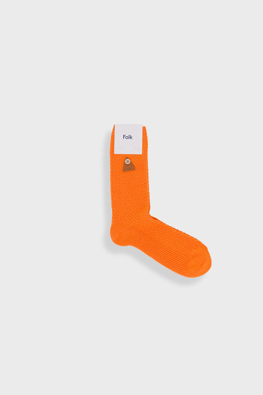 Folk - Waffle Socks - Orange