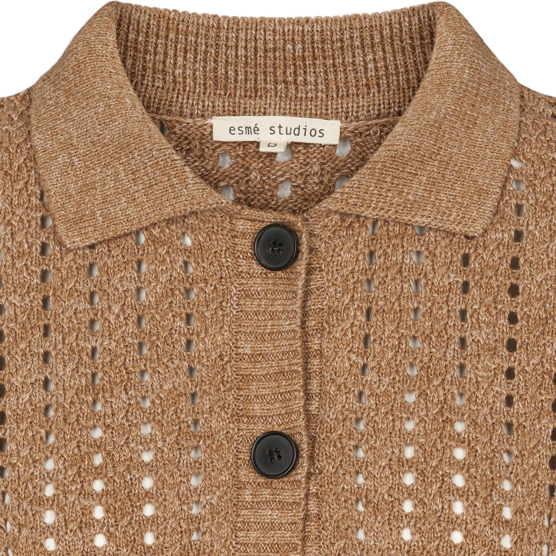 Esmé Studios - Saga Knit Cardigan - Incense Melange