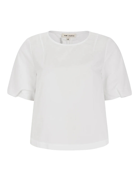 Esmé Studios - Coban SS Blouse - White