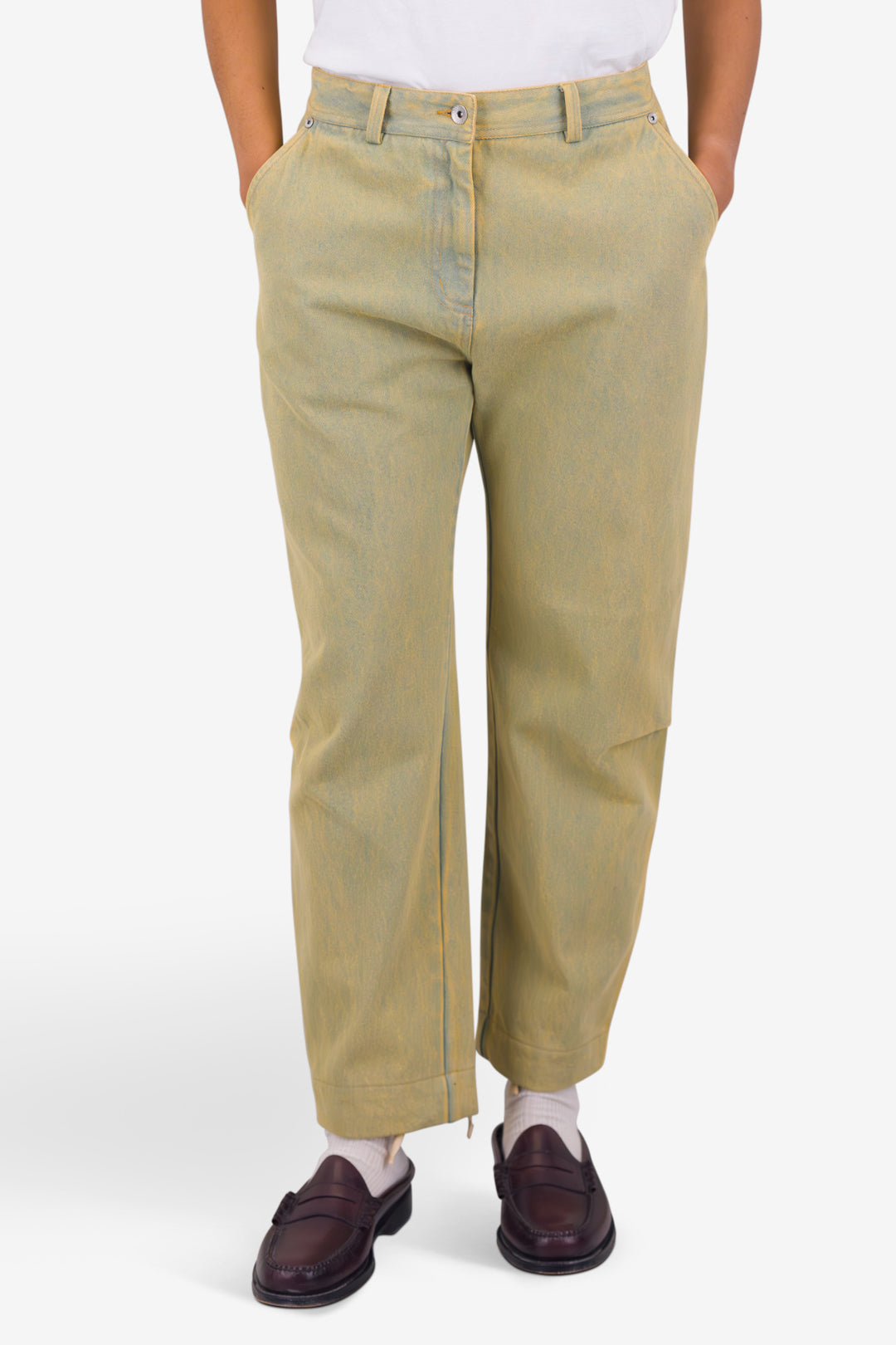 Folk - Barrel Trousers - Bleached Denim