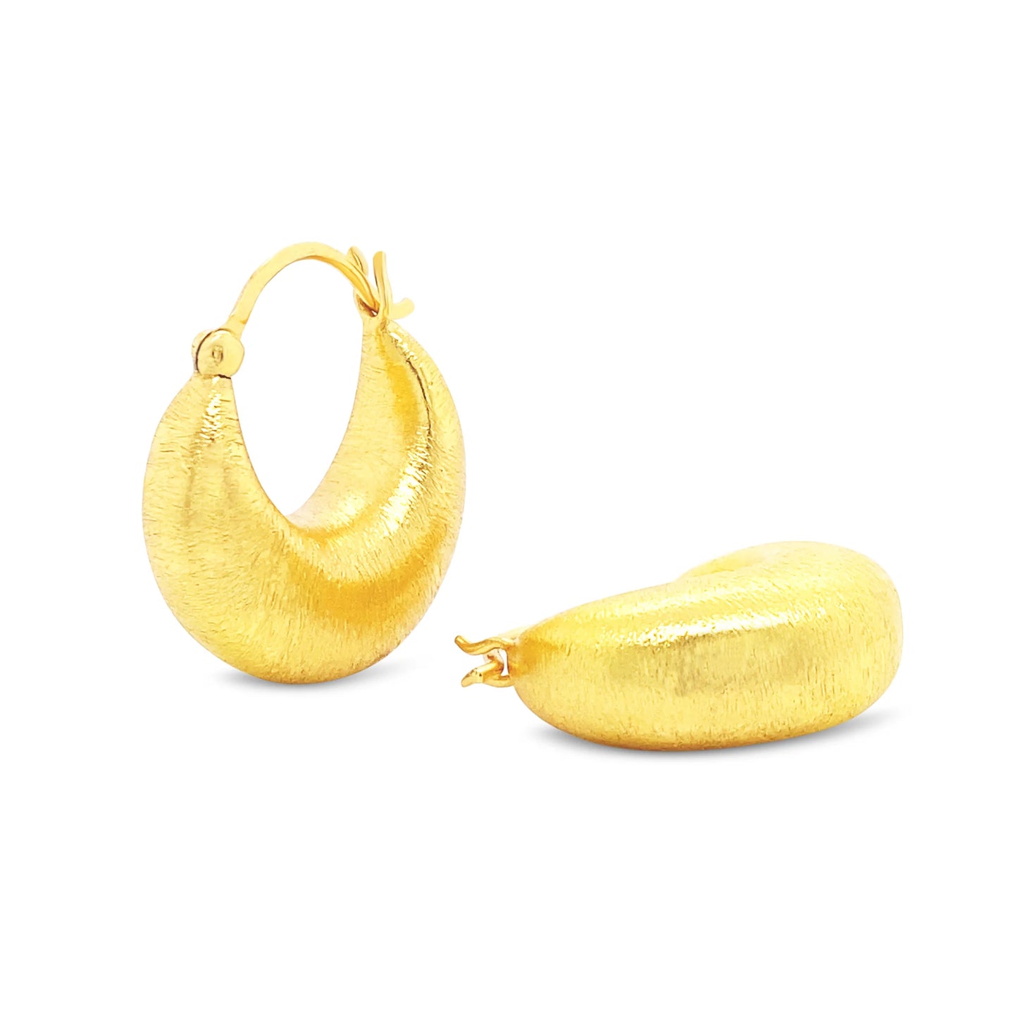 Gem Bazaar Cashew Earrings in Brushed Gold