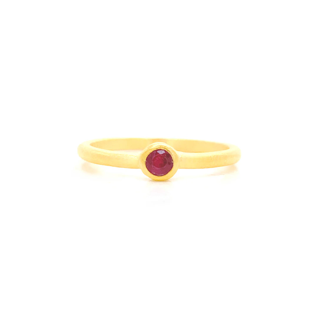 Gem Bazaar Ruby Stacking Ring