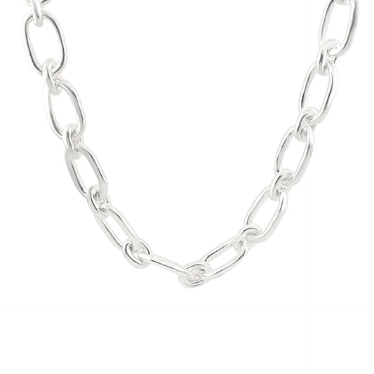 Gem Bazaar Double Link Silver Chain