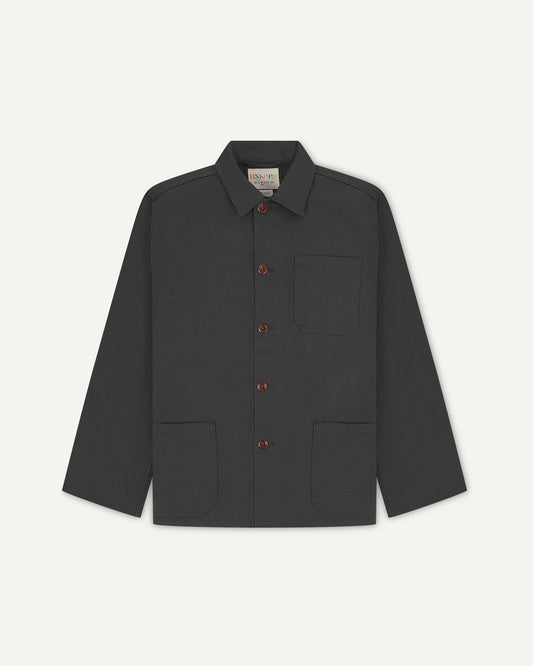 Uskees Buttoned Overshirt - Charcoal