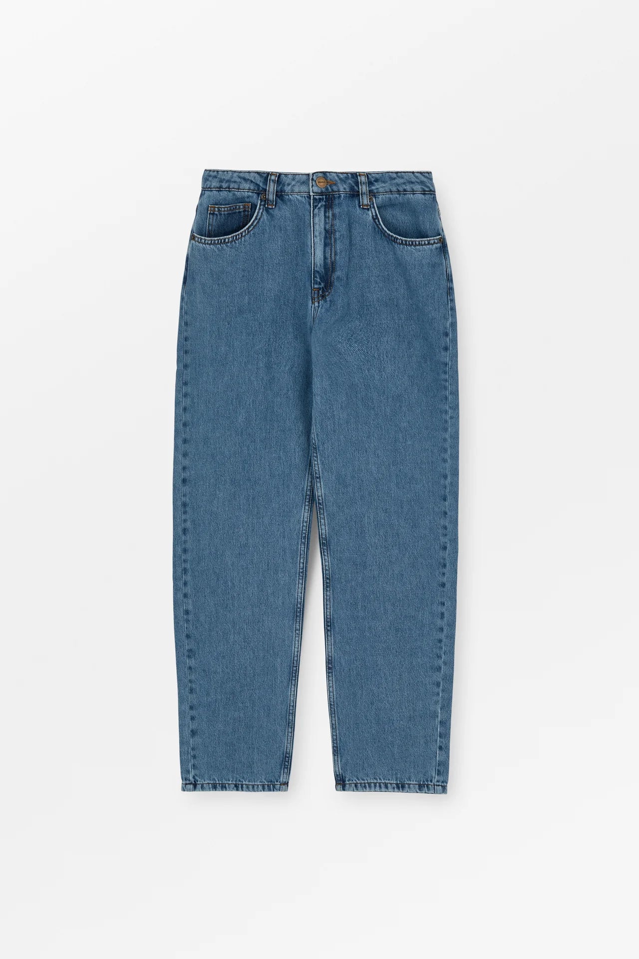 Skall Studio - Allison Cropped Jeans - Washed Mid Blue