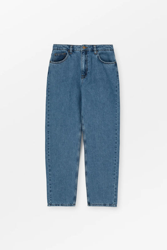 Skall Studio - Allison Cropped Jeans - Washed Mid Blue